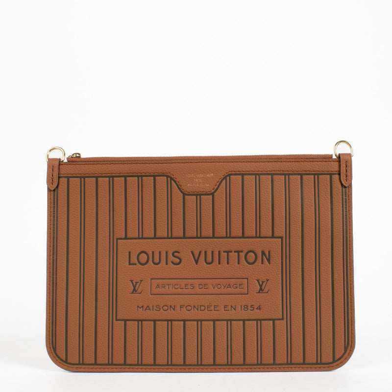 Shop the authentic Louis Vuitton Cognac Neverfull Inside Out Clutch at Labellov.com.