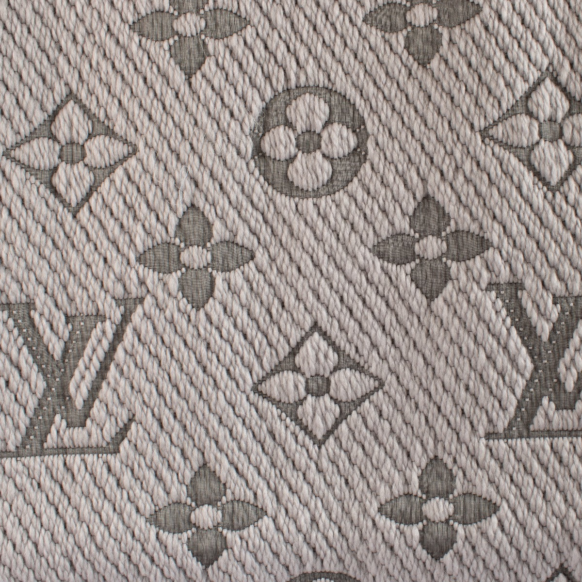 Louis Vuitton Grey Logomania Scarf