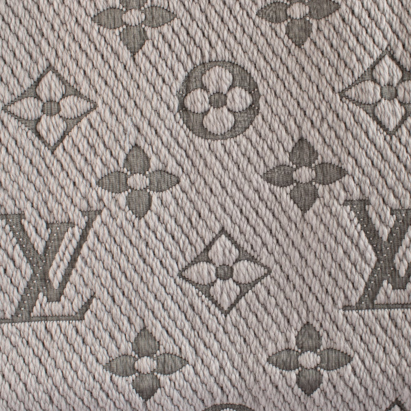 Louis Vuitton Grey Logomania Scarf