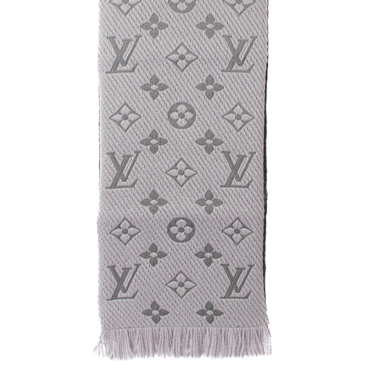 Louis Vuitton Grey Logomania Scarf