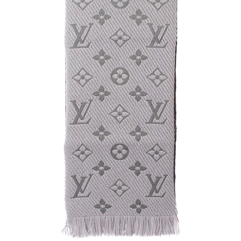 Louis Vuitton Grey Logomania Scarf
