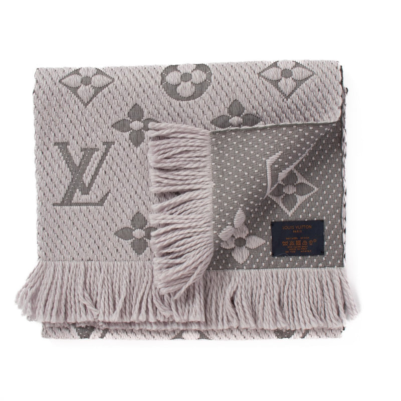 Louis Vuitton Grey Logomania Scarf