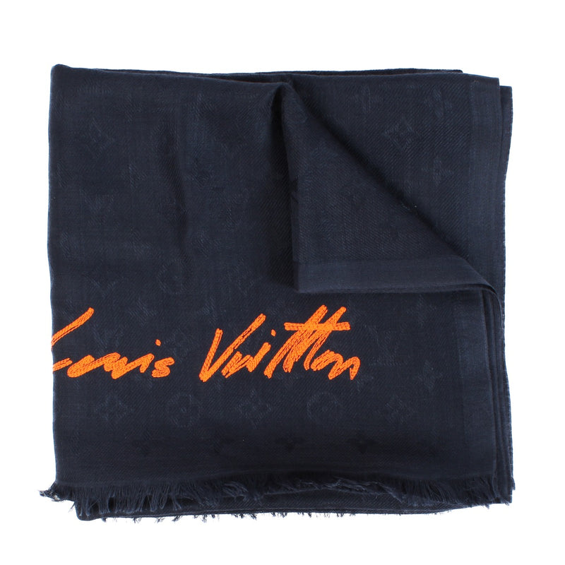 Louis Vuitton Blue Scarf now available at Labellov online 24/7 or in the showroom located in Antwerp