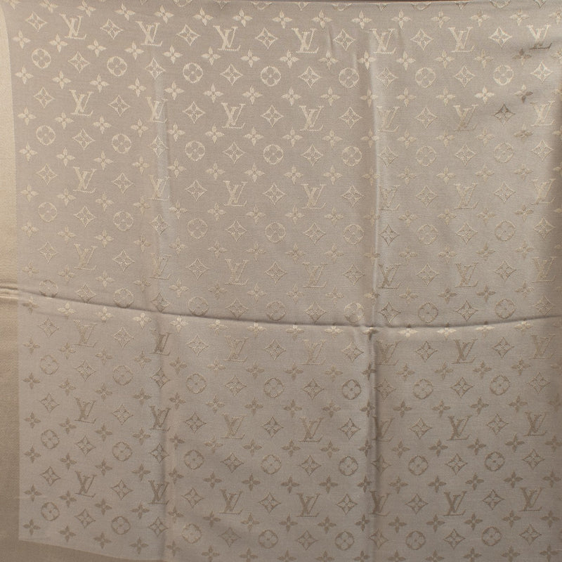 Louis Vuitton Taupe Monogram Classic Shawl