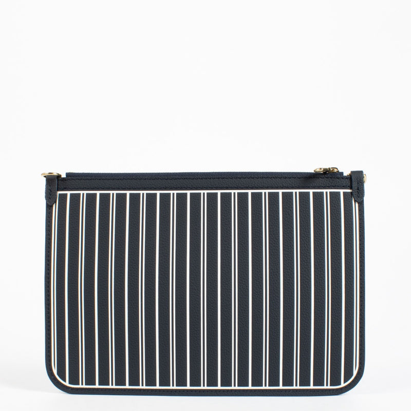 Authentic second-hand Louis Vuitton Navy Neverfull Inside Out Clutch on labellov.com