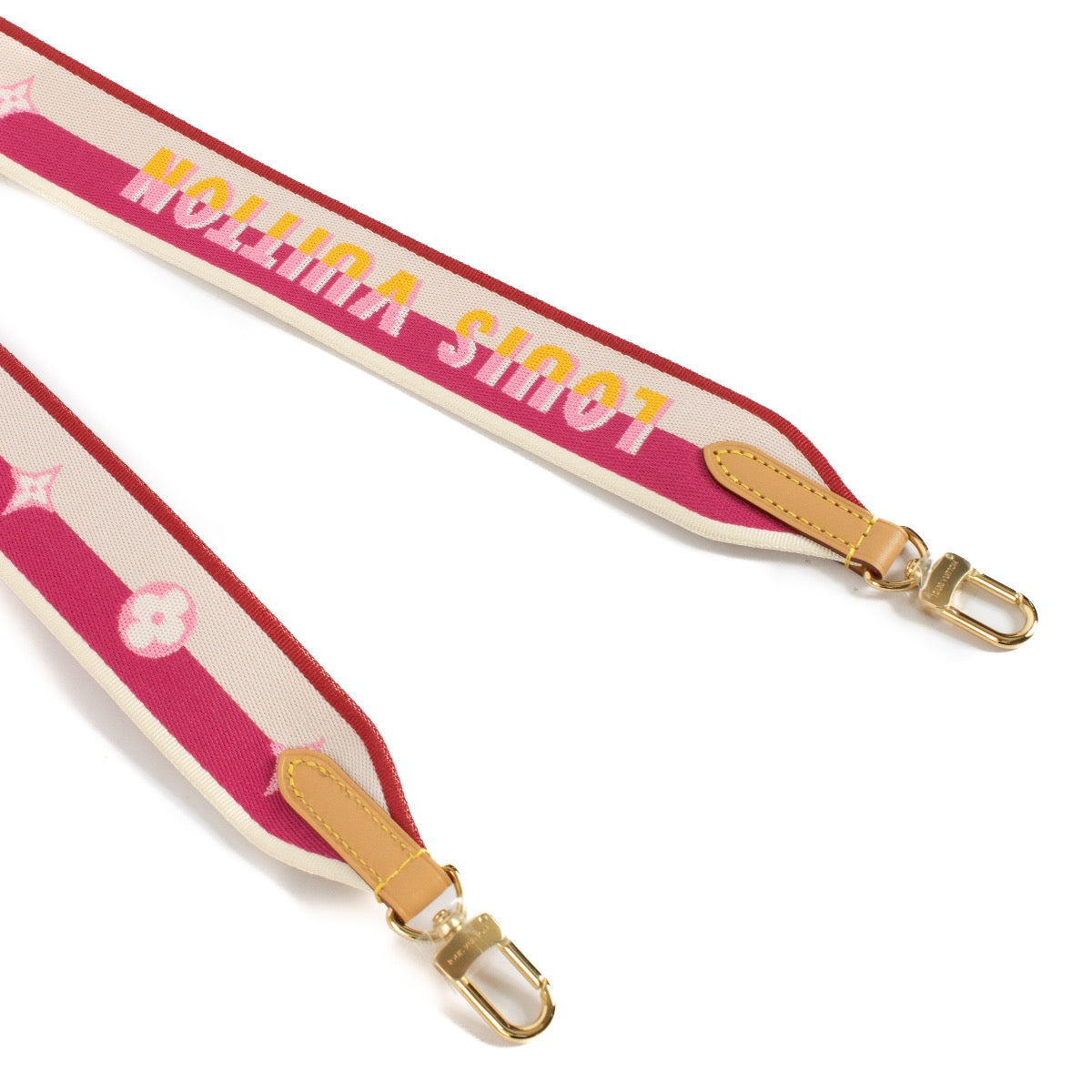 Authentic second hand Louis Vuitton Pink Diane Satchel Bag Strap on Labellov.com
