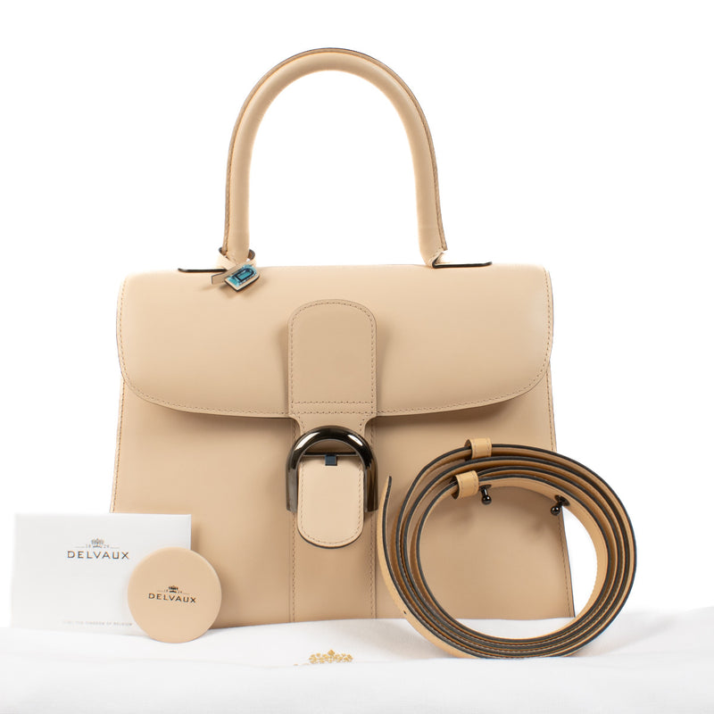 Delvaux Nude Box Calf Brillant MM