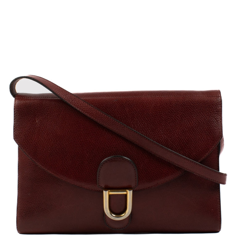 shop 100% authentic second hand Delvaux Burgundy Vintage Shoulder Bag on Labellov.com