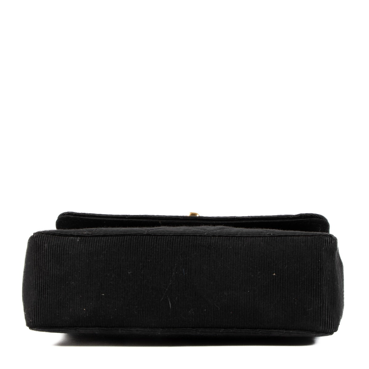 Chanel Black Fabric Micro Classic Flap Bag
