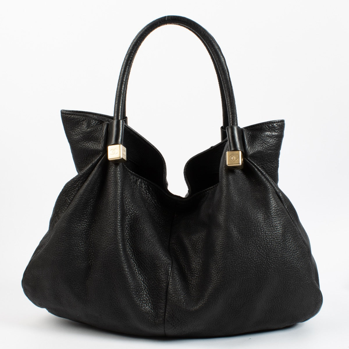Chanel Black Deerskin Shoulder Bag