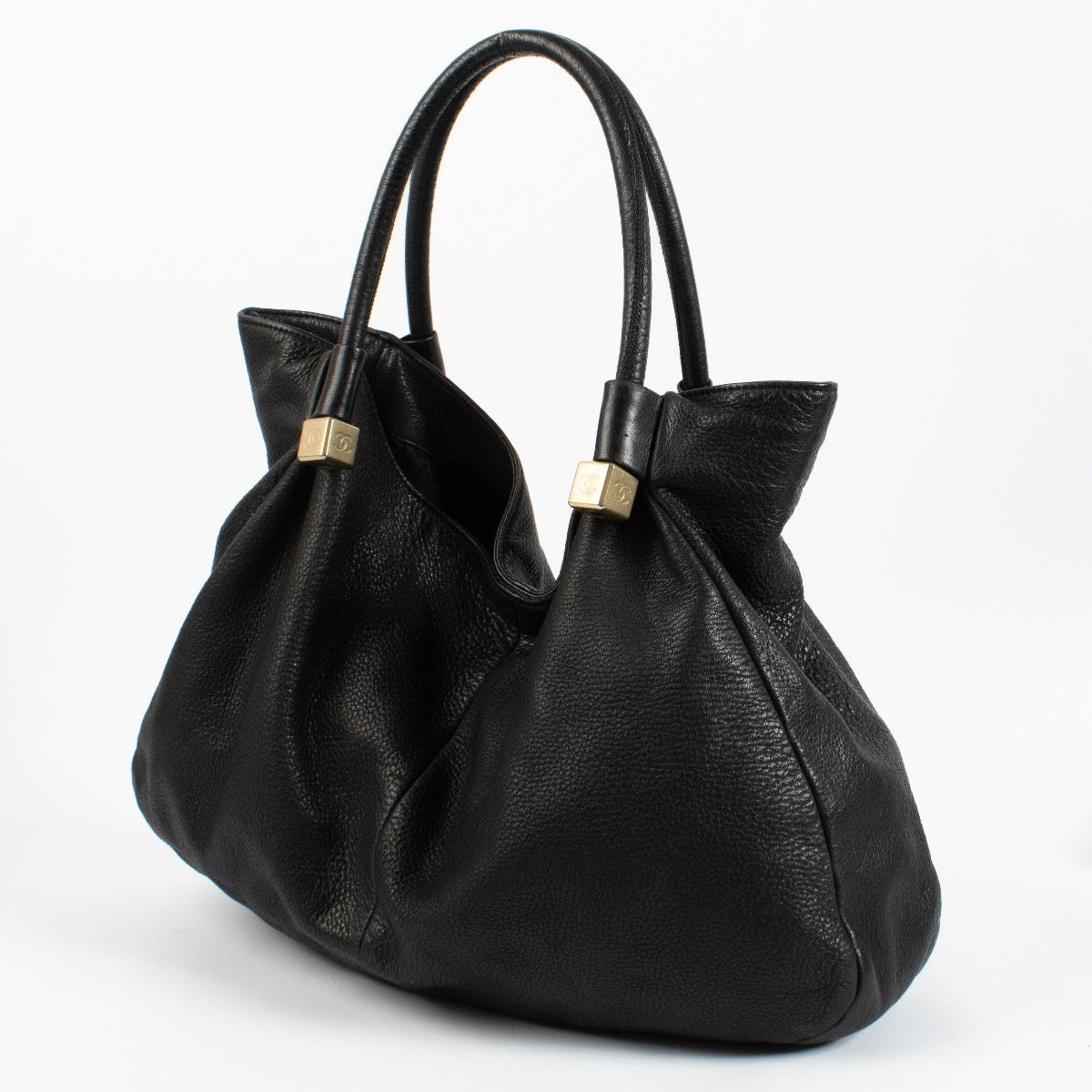 Chanel Black Deerskin Shoulder Bag