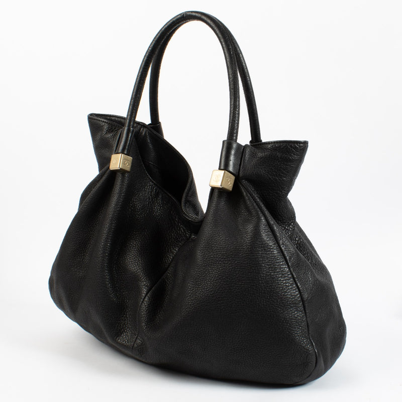 Chanel Black Deerskin Shoulder Bag