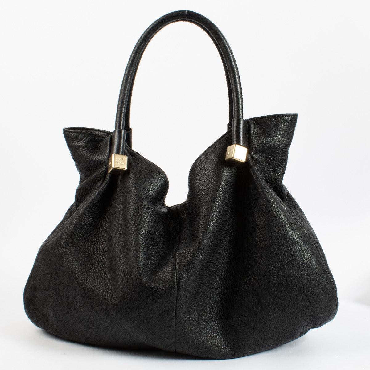 Chanel Black Deerskin Shoulder Bag
