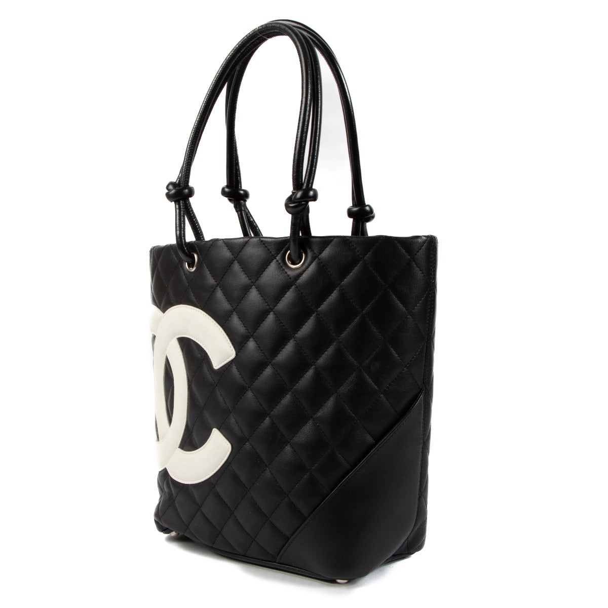 Chanel Black Ligne Cambon Small Tote Bag