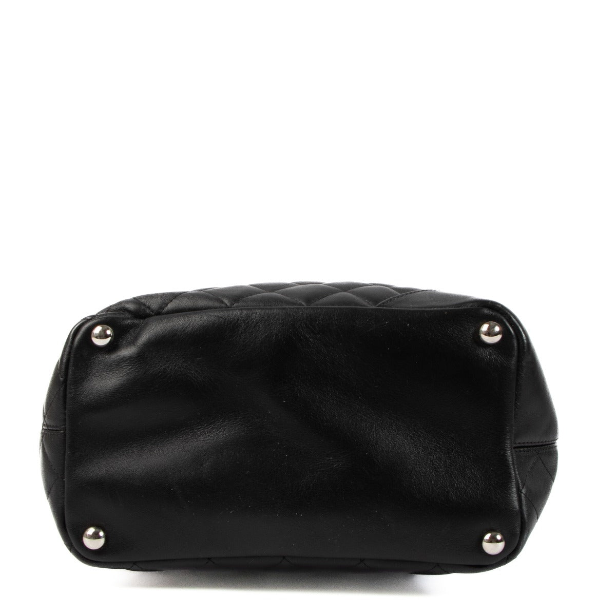 Chanel Zwarte Ligne Cambon Kleine Tote Tas
