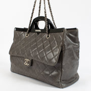 Chanel Grey CC Delivery Top Handle Bag