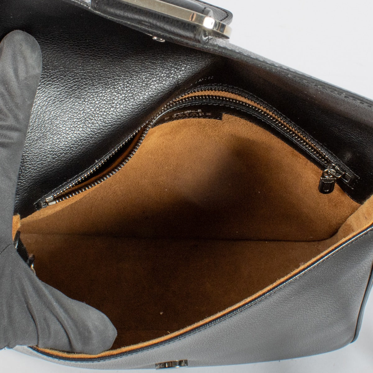 Delvaux Zwarte Poirier Crossbodytas