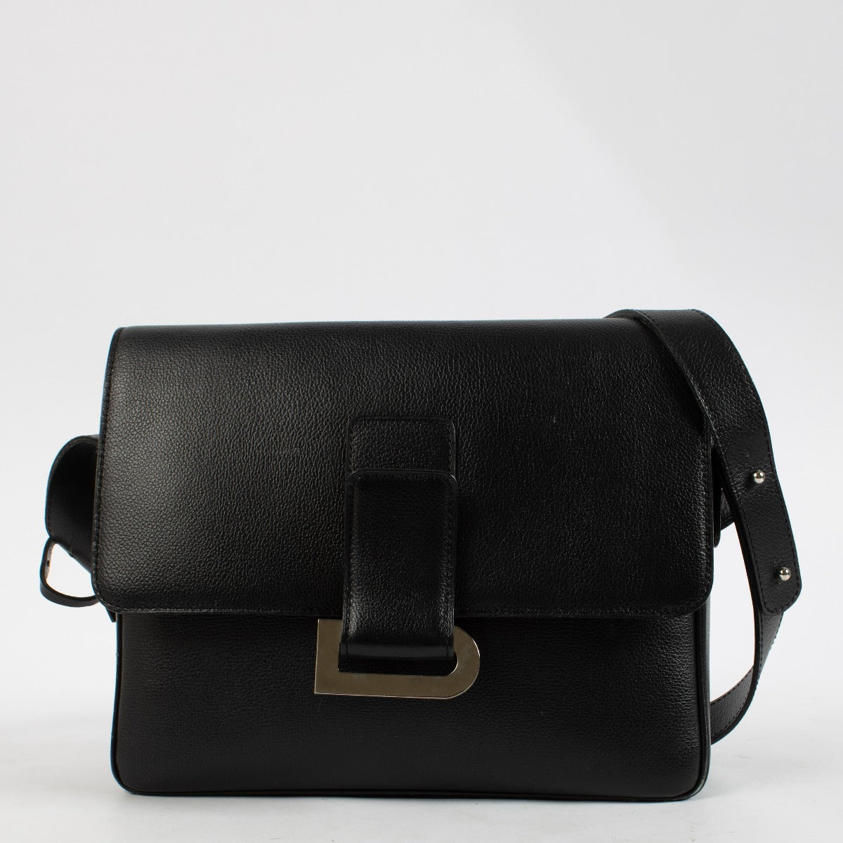 Delvaux Black Poirier Crossbody Bag