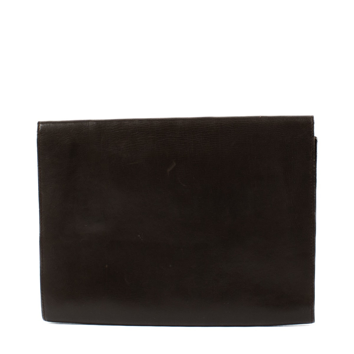 Delvaux Brown Leather Vintage Clutch