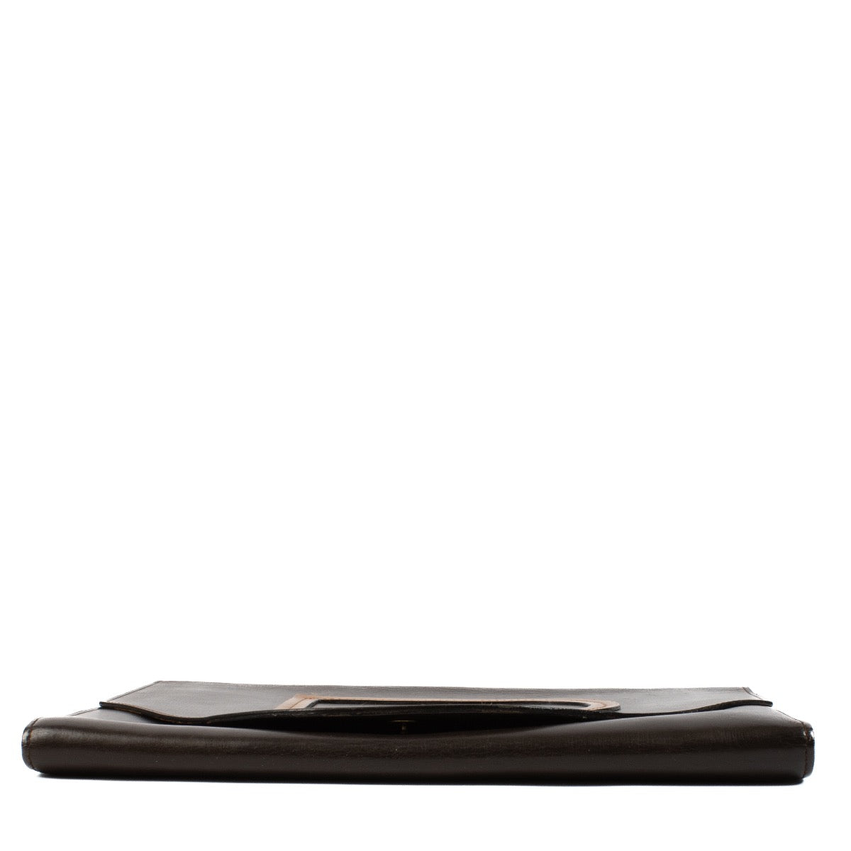 Delvaux Brown Leather Vintage Clutch