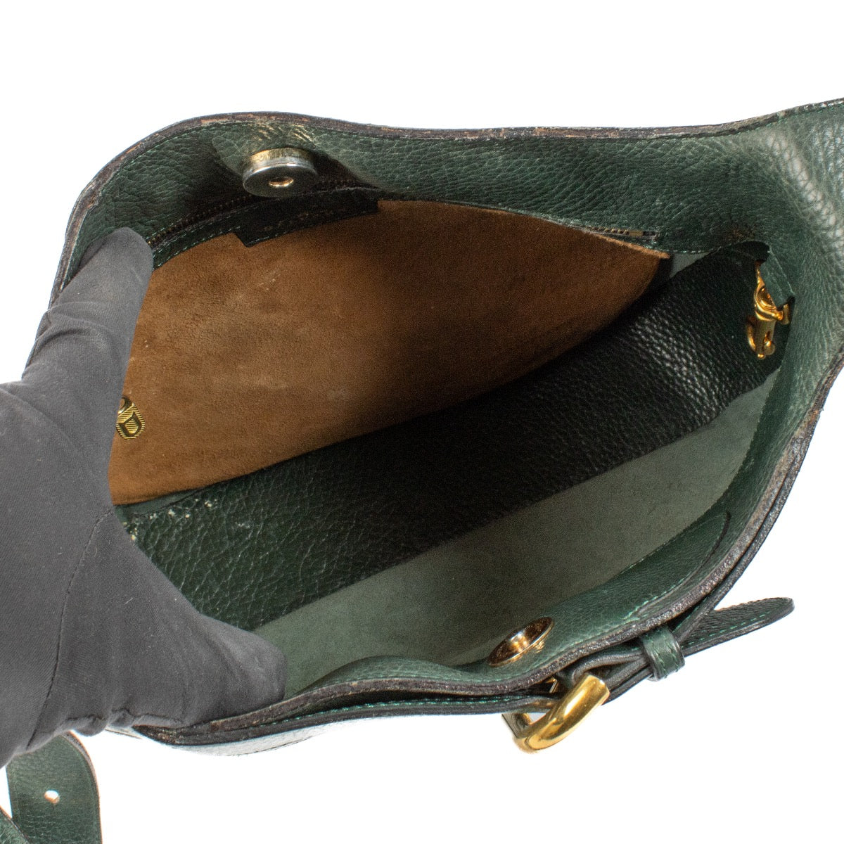 shop 100% authentic second hand Delvaux Green Souverain Bag on Labellov.com