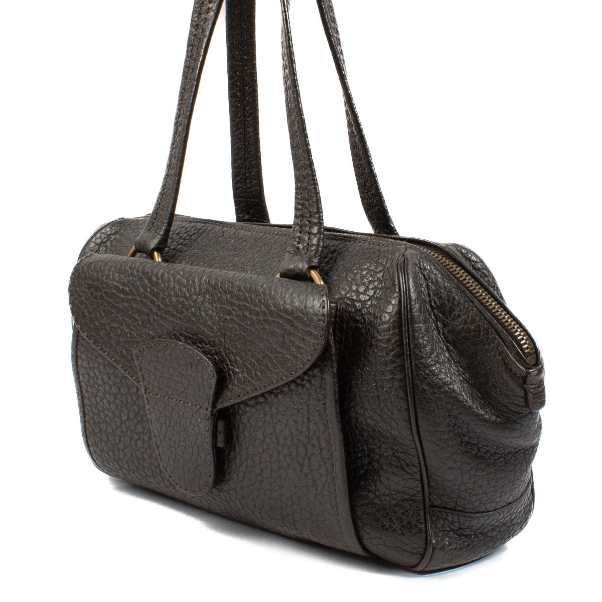 shop 100% authentic second hand Prada Brown Leather Bag on Labellov.com