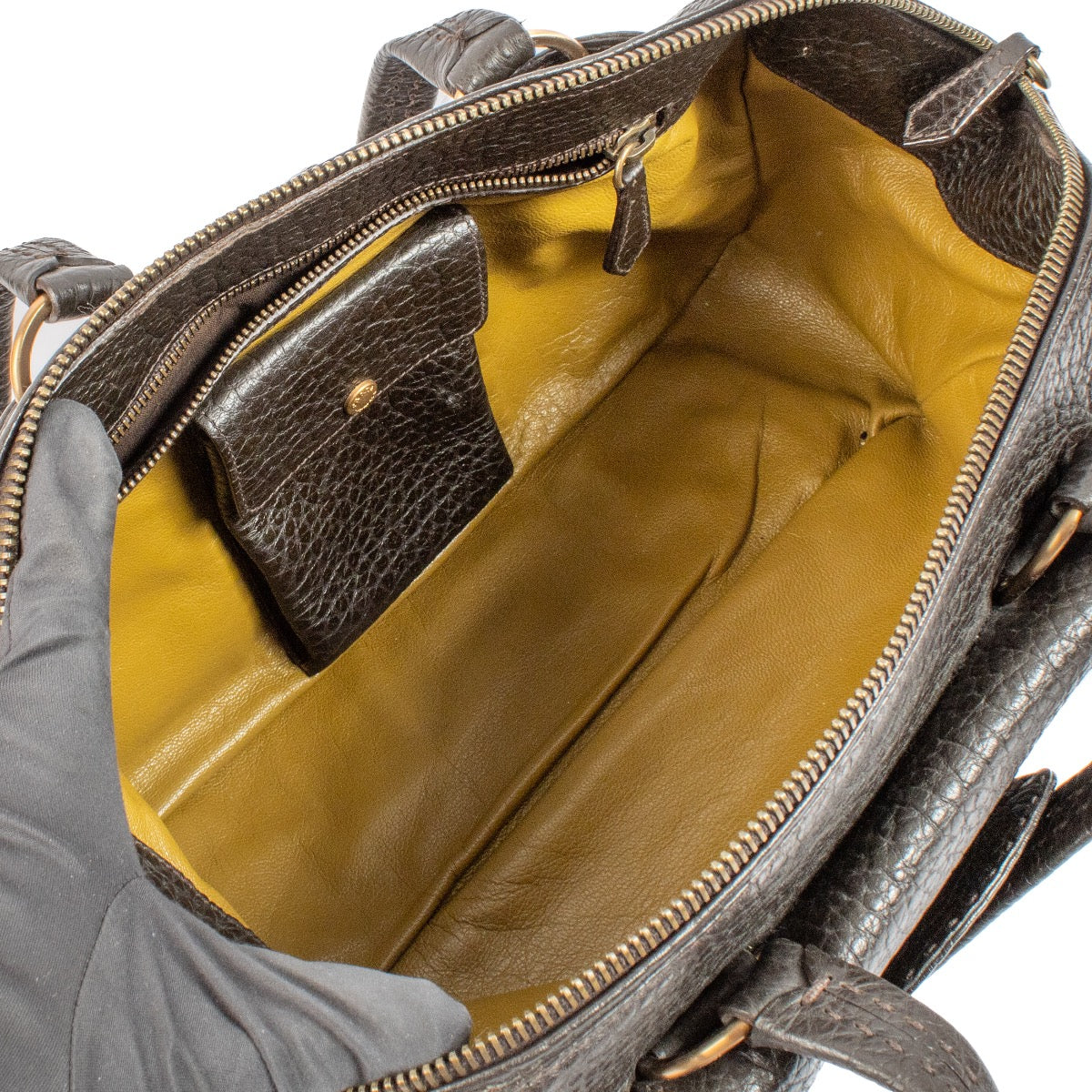 shop 100% authentic second hand Prada Brown Leather Bag on Labellov.com