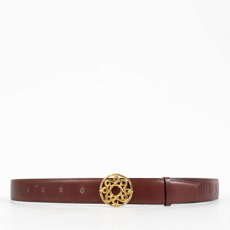 shop 100% authentic second hand Celine Burgundy Vintage Belt - Size 100 on Labellov.com