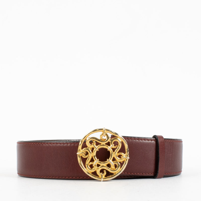 shop 100% authentic second hand Celine Burgundy Vintage Belt - Size 100 on Labellov.com