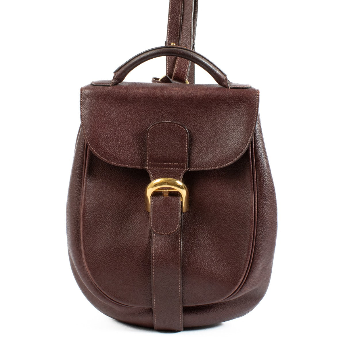 Delvaux Burgundy Cristal de Roche Rugzak