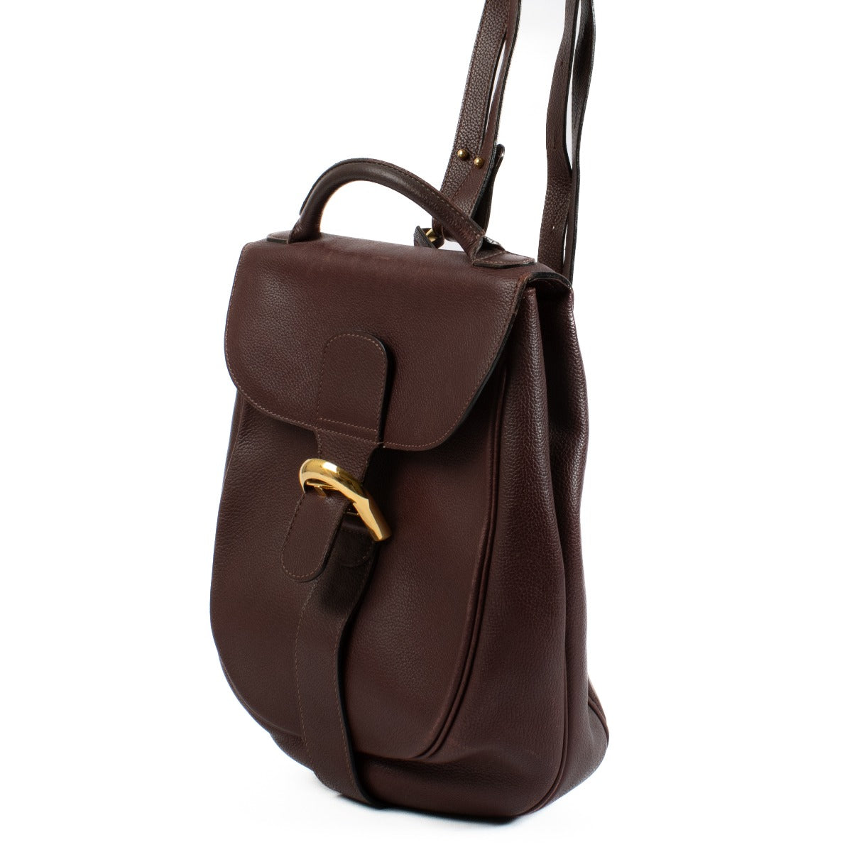 Delvaux Burgundy Cristal de Roche Rugzak