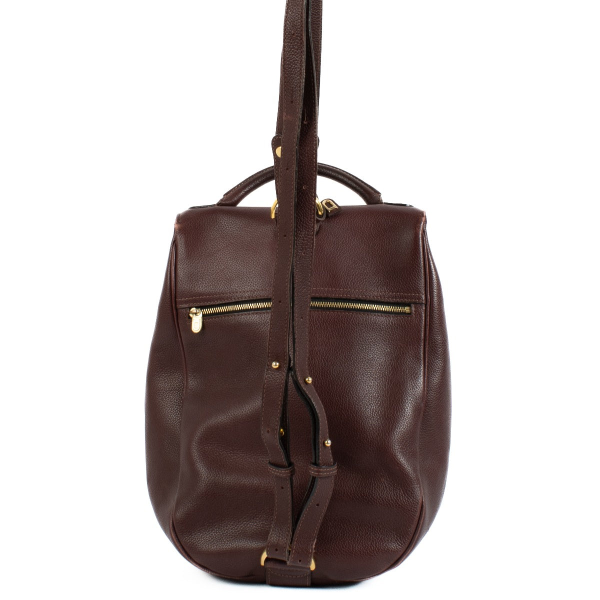 Delvaux Burgundy Cristal de Roche Rugzak