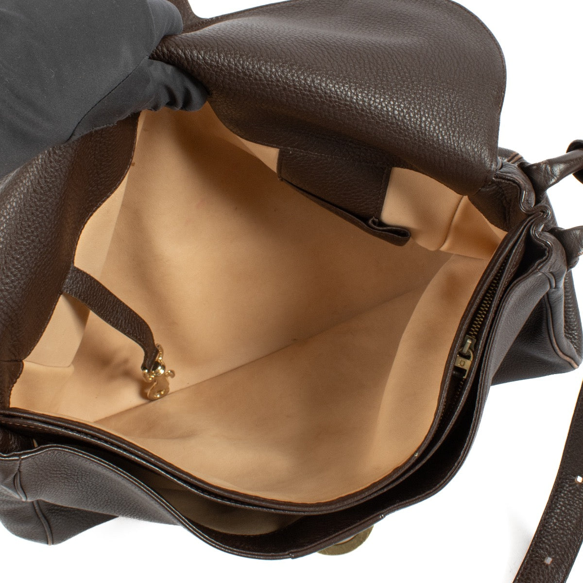Shop 100% authentic second hand Delvaux Brown Brillant Besace Bag on Labellov.com