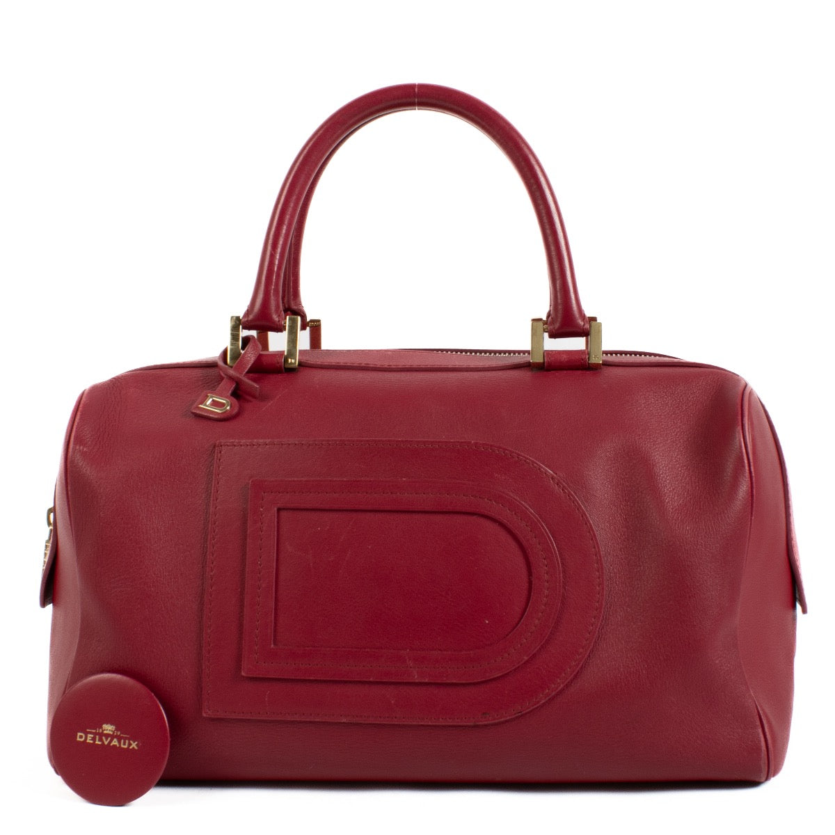 Shop 100% authentic second hand Delvaux Pink Louise Boston on Labellov.com