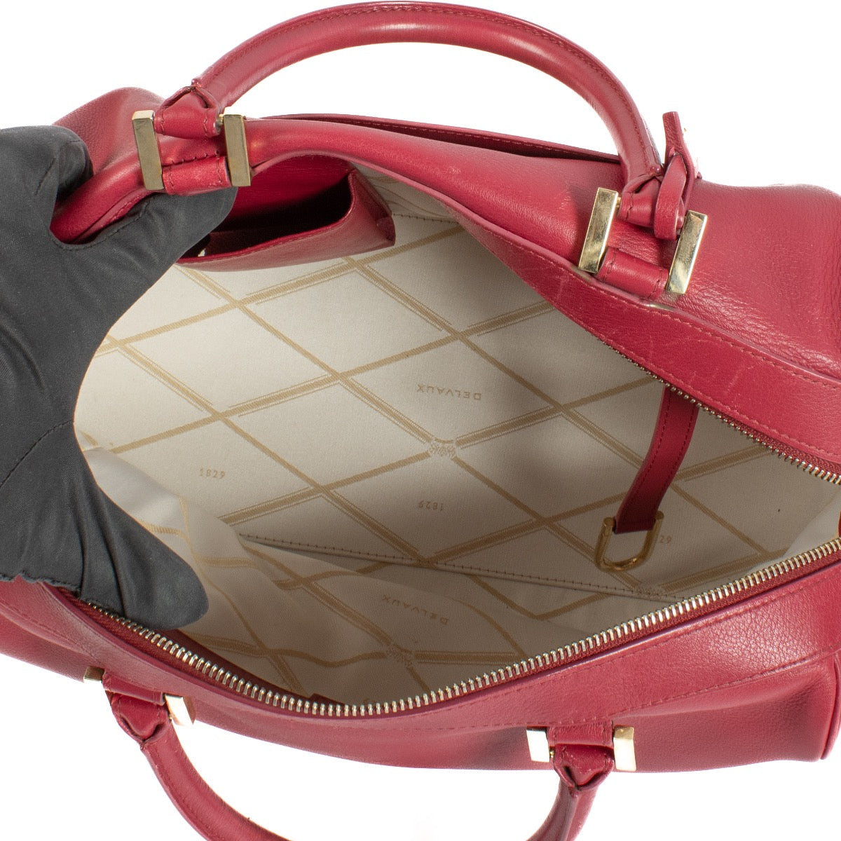 Shop 100% authentic second hand Delvaux Pink Louise Boston on Labellov.com