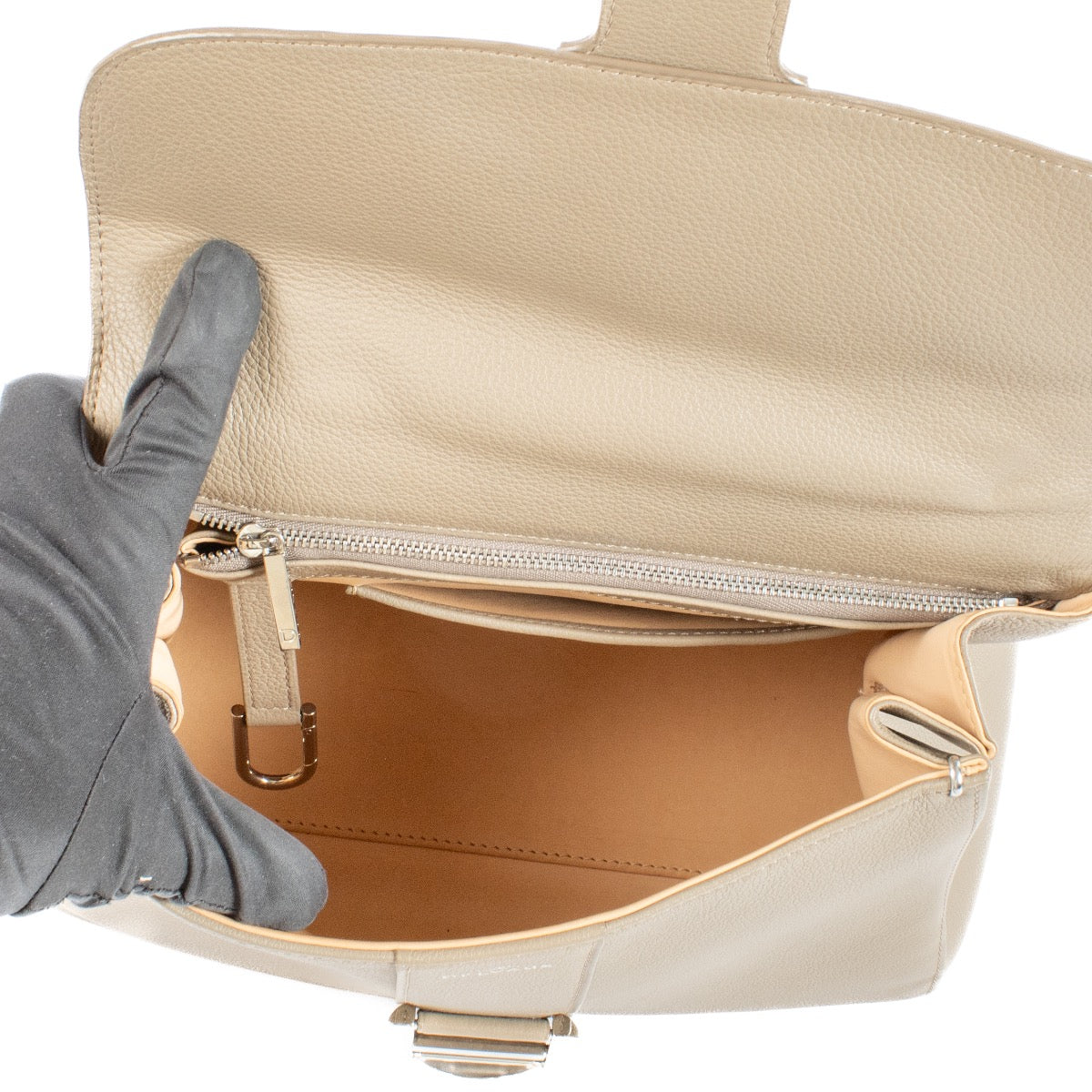 Shop 100% authentic second hand Delvaux Taupe Brillant MM Bag on Labellov.com