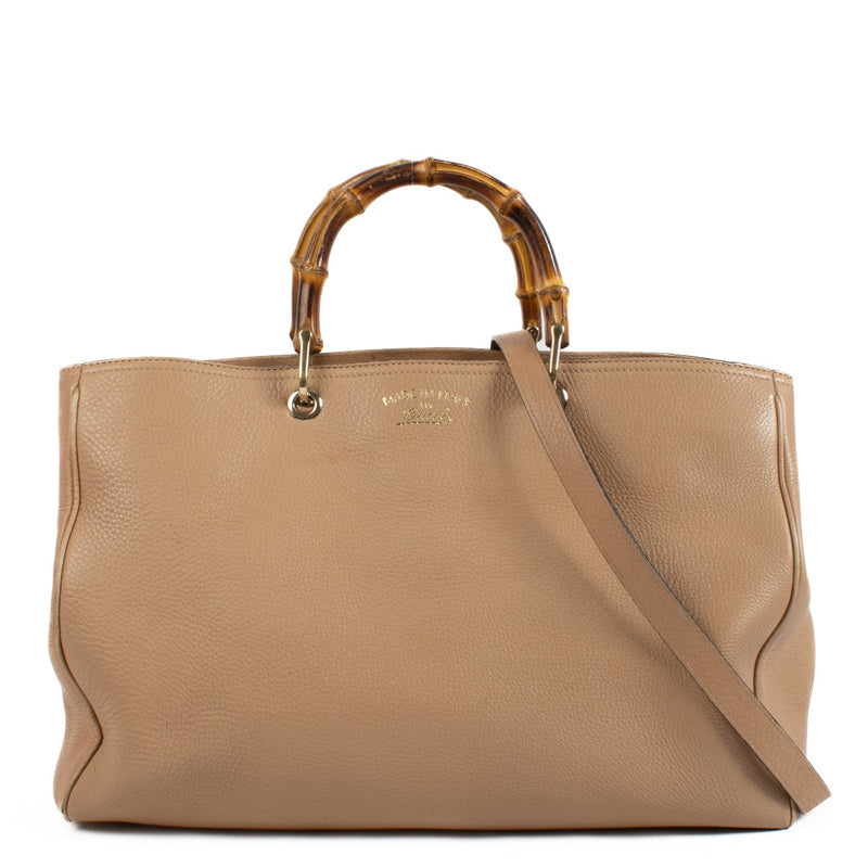 Shop 100% authentic second hand Gucci Beige Bamboo Shopper Large on Labellov.com