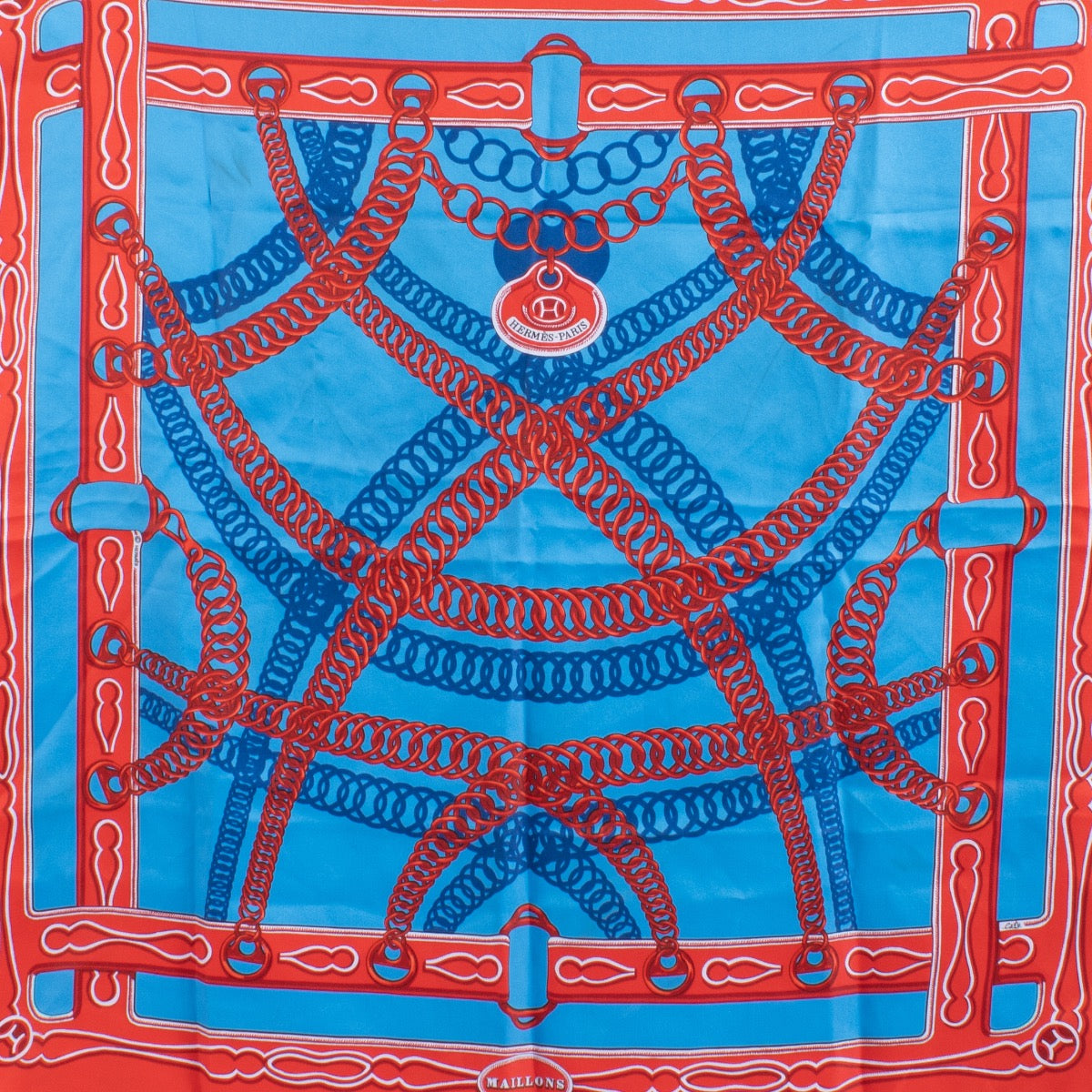 shop 100% authentic second hand Hermès Maillons 60 Silk Scarf on Labellov.com