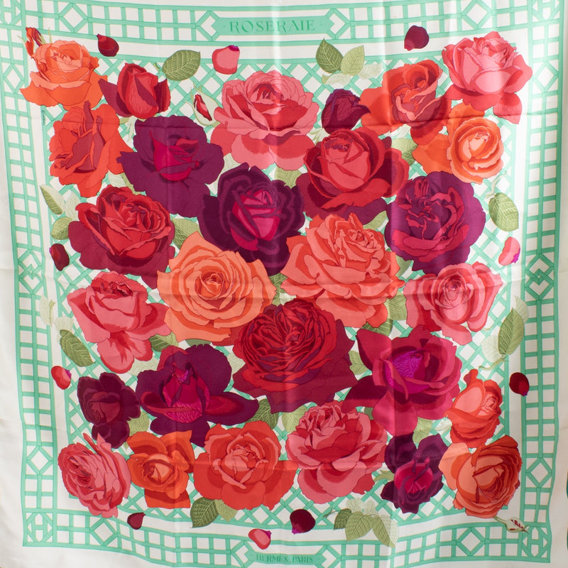 Shop 100% authentic second hand Hermès Roseraie Silk Scarf on Labellov.com