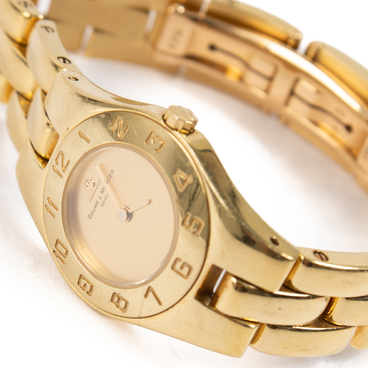 Baume & Mercier 18k Gouden Quartz Linea Horloge