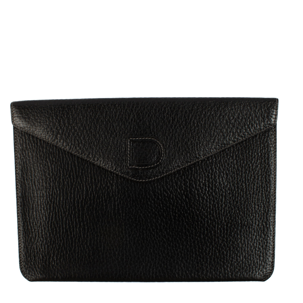 Delvaux Black Clutch for the best price at Labellov secondhand luxury in Antwerp en Knokke