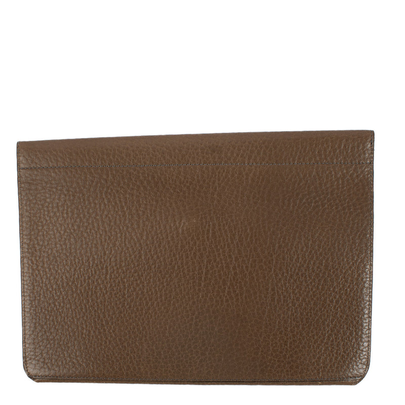 Delvaux Taupe Clutch