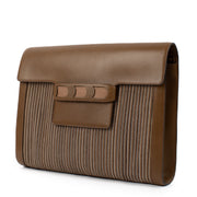 shop 100% authentic second hand Delvaux Brown Toile De Cuir Clutch on Labellov.com
