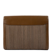 shop 100% authentic second hand Delvaux Brown Toile De Cuir Clutch on Labellov.com