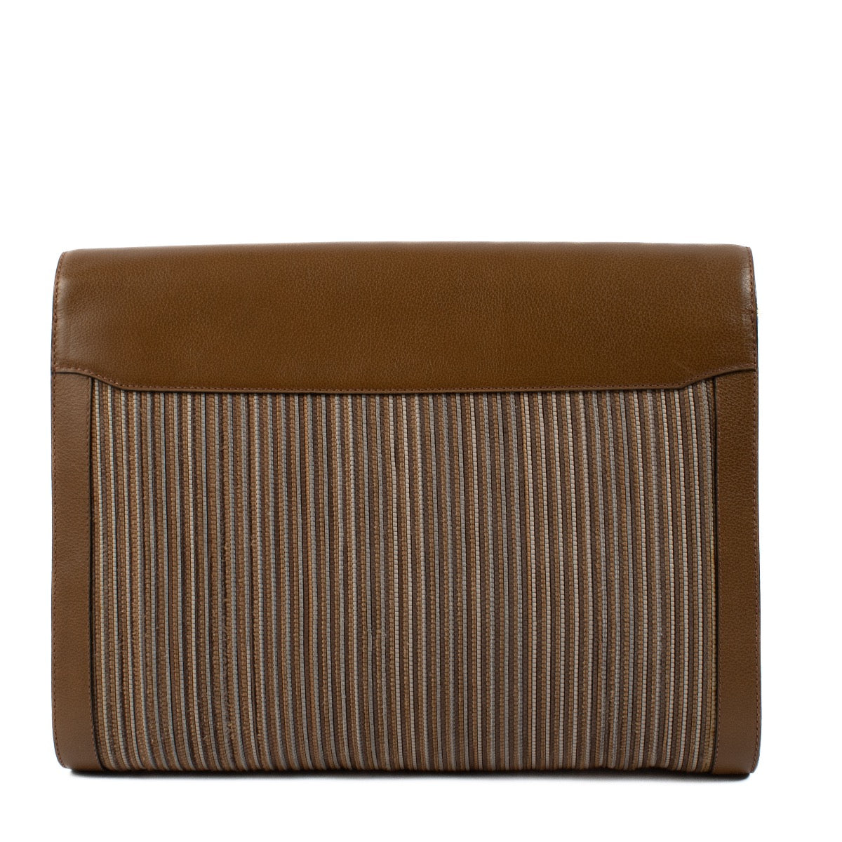 shop 100% authentic second hand Delvaux Brown Toile De Cuir Clutch on Labellov.com