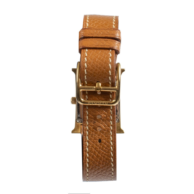 shop 100% authentic second hand Hermès Gold Heure H 21mm Watch on Labellov.com