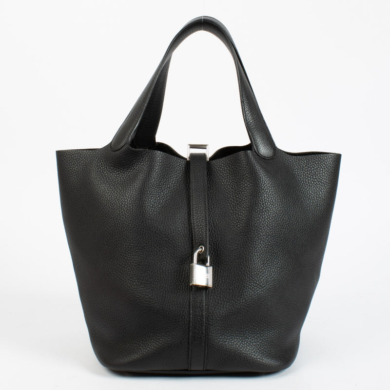 Hermès Picotin Lock 26 Black Clemence PHW