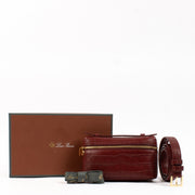 shop 100% authentic second hand Loro Piana Burgundy Extra Pocket L16 Belt Bag on Labellov.com