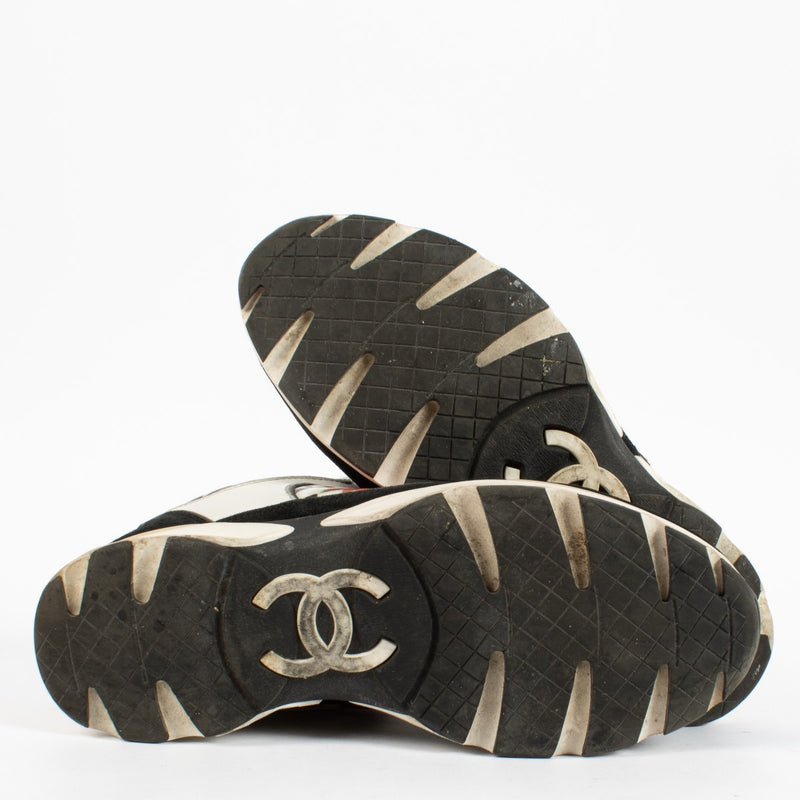 shop 100% authentic second hand Chanel Multicolor Leather Graffiti Flower Sneakers - Size 36 1/2 on Labellov.com