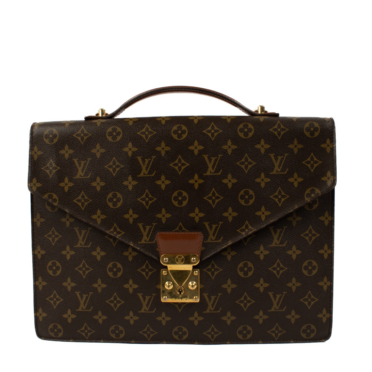 Shop safe online at Labellov in Antwerp, Brussels and Knokke this 100% authentic second hand Louis Vuitton Monogram Canvas Porte-Documents Briefcase. veilig online tweedehands authentieke Louis Vuitton Monogram Canvas Porte-Documents Briefcase bij Labello